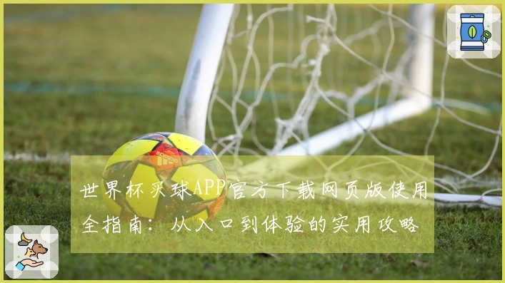 世界杯买球APP官方下载网页版使用全指南：从入口到体验的实用攻略